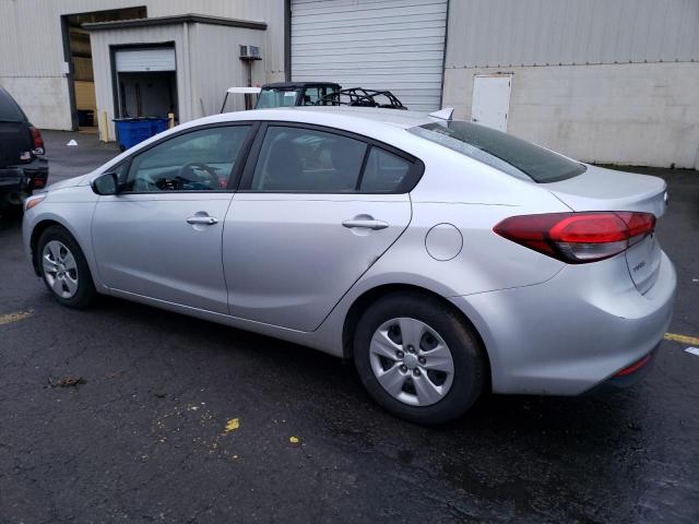 3KPFK4A76JE209002 - 2018 KIA FORTE LX SILVER photo 2