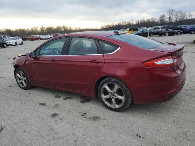 1FA6P0H74E5398577 - 2014 FORD FUSION SE RED photo 2