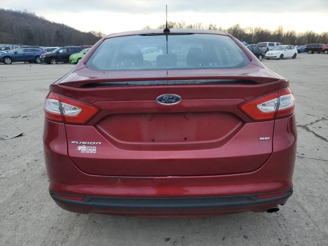 1FA6P0H74E5398577 - 2014 FORD FUSION SE RED photo 6