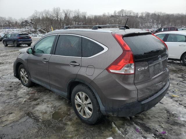 2HKRM4H77EH642147 - 2014 HONDA CR-V EXL GRAY photo 2