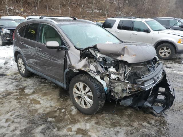 2HKRM4H77EH642147 - 2014 HONDA CR-V EXL GRAY photo 4