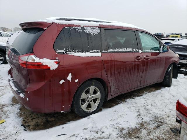 5TDKK3DC4GS701463 - 2016 TOYOTA SIENNA LE BURGUNDY photo 3