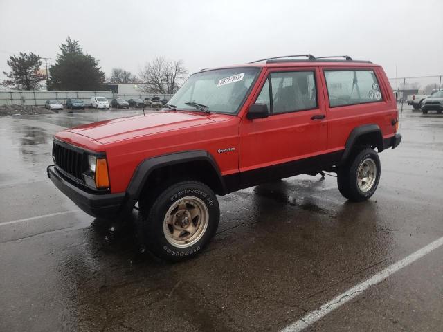 1J4FJ27PXTL209183 - 1996 JEEP CHEROKEE SE RED photo 1