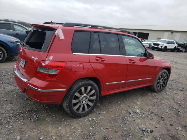 WDCGG8HB8BF687074 - 2011 MERCEDES-BENZ GLK 350 4MATIC RED photo 3