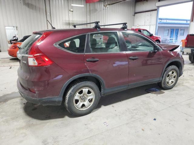 5J6RM4H34FL074301 - 2015 HONDA CR-V LX BURGUNDY photo 3