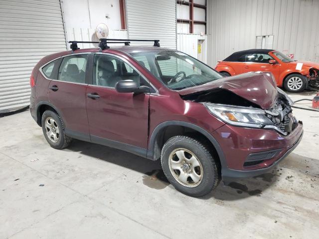 5J6RM4H34FL074301 - 2015 HONDA CR-V LX BURGUNDY photo 4