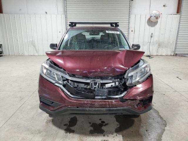 5J6RM4H34FL074301 - 2015 HONDA CR-V LX BURGUNDY photo 5