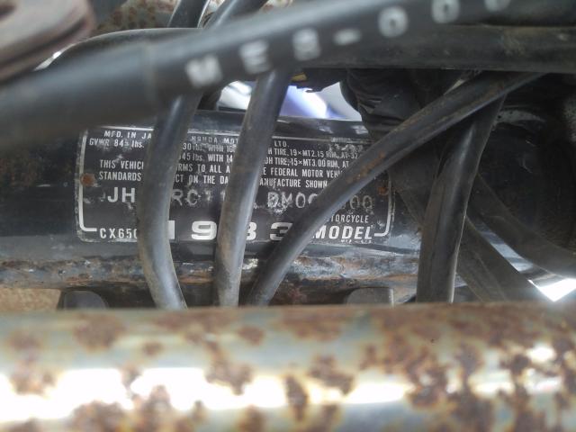 JH2RC110XDM007000 - 1983 HONDA CX650 C  ფოტო 10