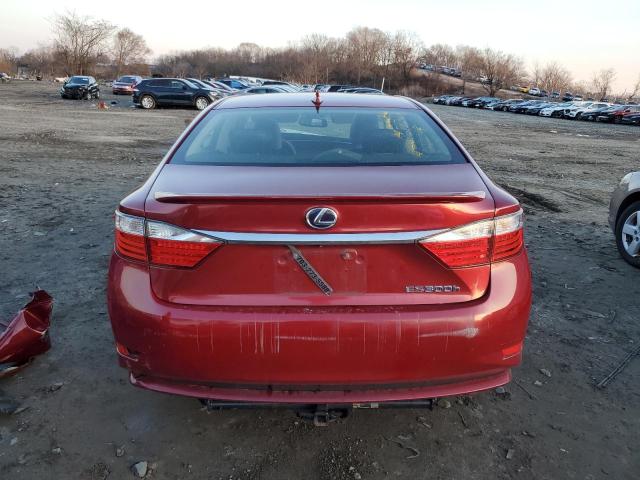 JTHBW1GG9F2081866 - 2015 LEXUS ES 300H RED photo 6