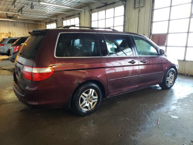 5FNRL38707B066903 - 2007 HONDA ODYSSEY EXL MAROON photo 3