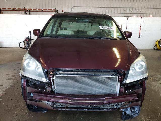 5FNRL38707B066903 - 2007 HONDA ODYSSEY EXL MAROON photo 5