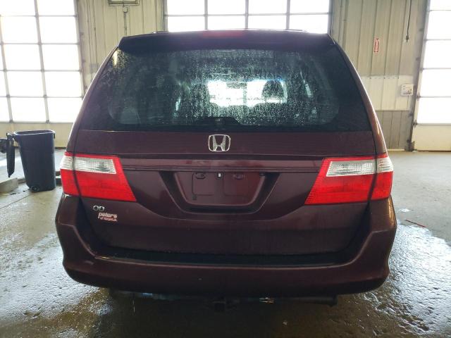 5FNRL38707B066903 - 2007 HONDA ODYSSEY EXL MAROON photo 6