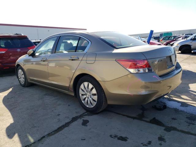 1HGCP263X9A146081 - 2009 HONDA ACCORD LX BEIGE photo 2