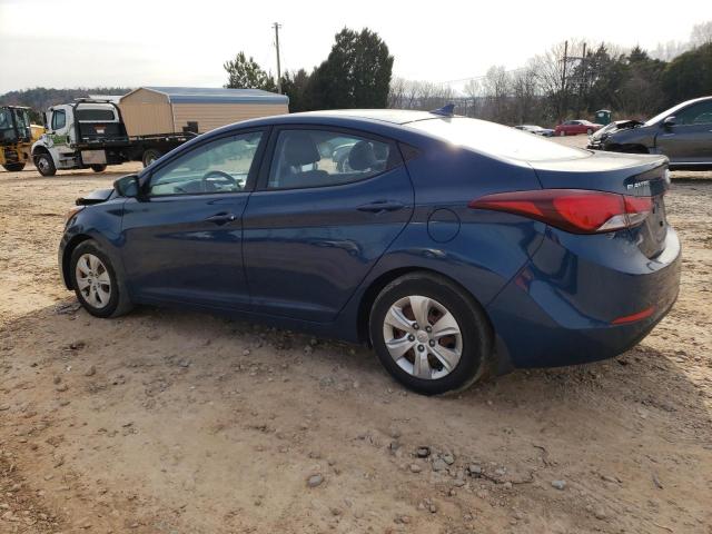 KMHDH4AE0GU482642 - 2016 HYUNDAI ELANTRA SE BLUE photo 2