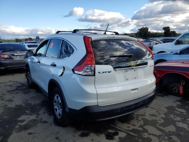 5J6RM4H33EL111935 - 2014 HONDA CR-V LX WHITE photo 2