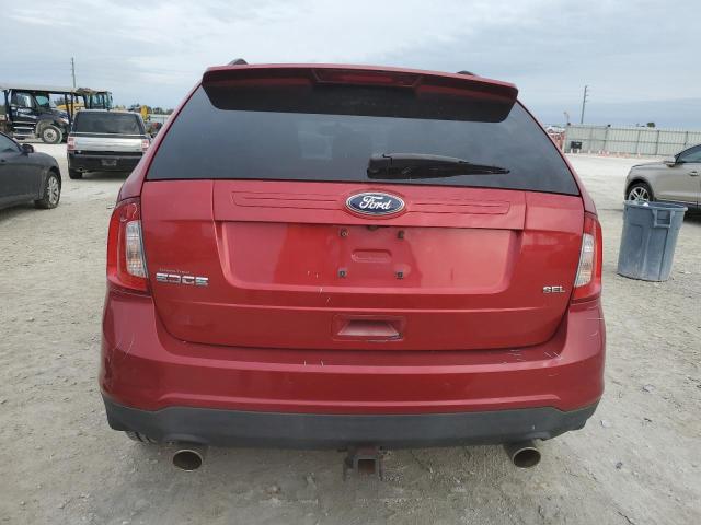 2FMDK3JC0BBA52151 - 2011 FORD EDGE SEL RED photo 6