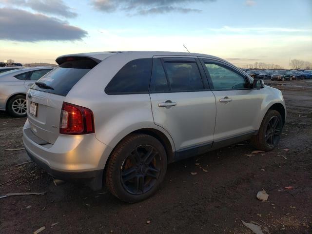 2FMDK3JC8DBA43653 - 2013 FORD EDGE SEL SILVER photo 3