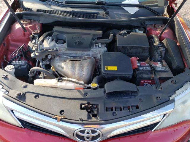 4T1BF1FK6CU525871 - 2012 TOYOTA CAMRY BASE RED photo 11
