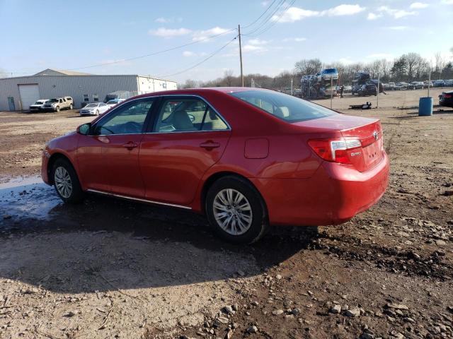 4T1BF1FK6CU525871 - 2012 TOYOTA CAMRY BASE RED photo 2