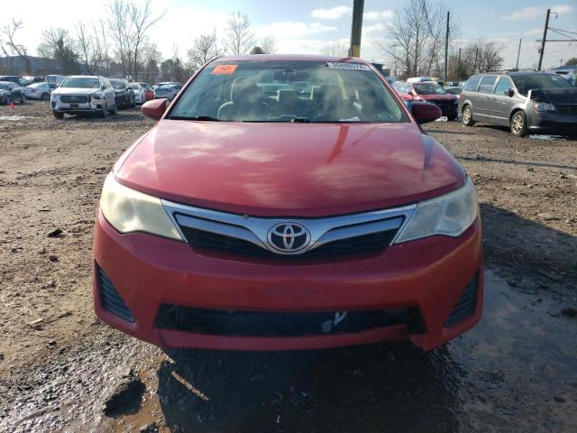 4T1BF1FK6CU525871 - 2012 TOYOTA CAMRY BASE RED photo 5