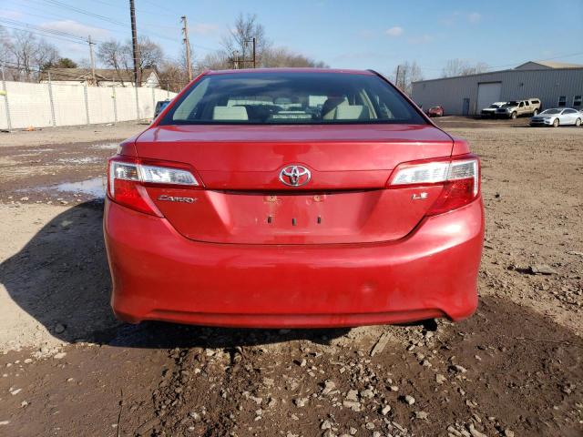 4T1BF1FK6CU525871 - 2012 TOYOTA CAMRY BASE RED photo 6