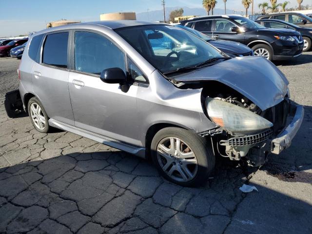 JHMGD38698S053470 - 2008 HONDA FIT SPORT GRAY photo 4