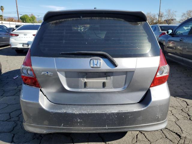 JHMGD38698S053470 - 2008 HONDA FIT SPORT GRAY photo 6