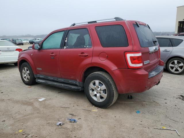 1FMCU04198KA21199 - 2008 FORD ESCAPE LIMITED RED photo 2