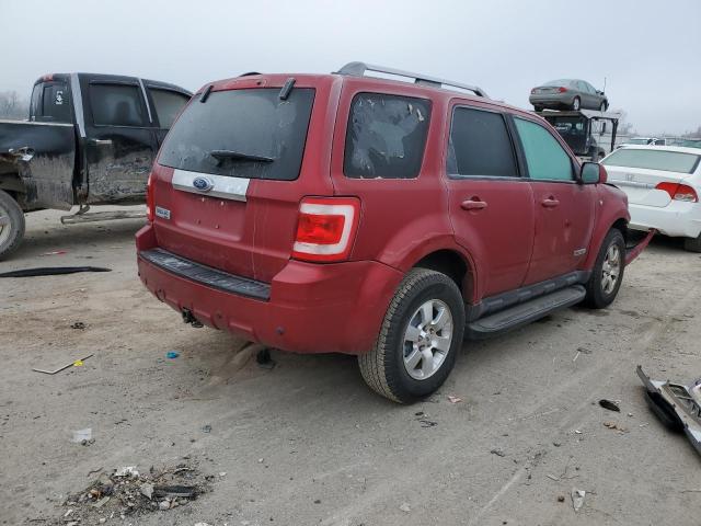 1FMCU04198KA21199 - 2008 FORD ESCAPE LIMITED RED photo 3