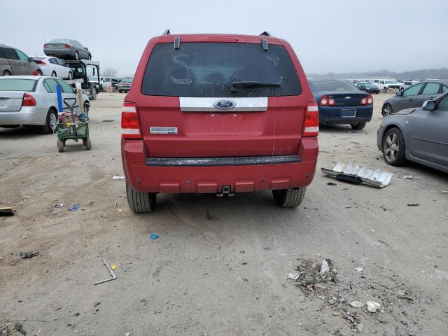 1FMCU04198KA21199 - 2008 FORD ESCAPE LIMITED RED photo 6