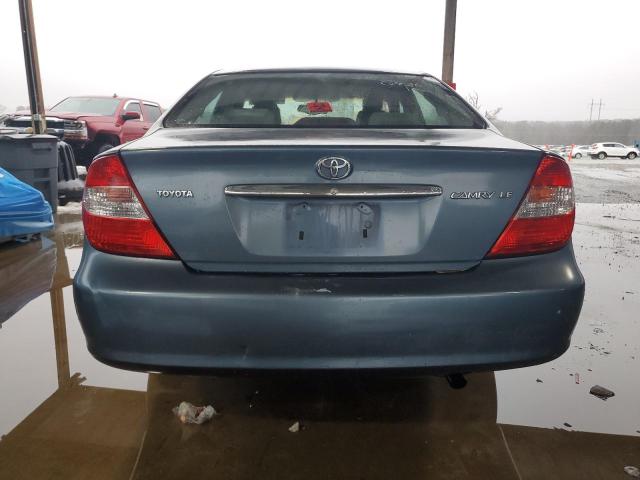 4T1BE32K14U900426 - 2004 TOYOTA CAMRY LE BLUE photo 6