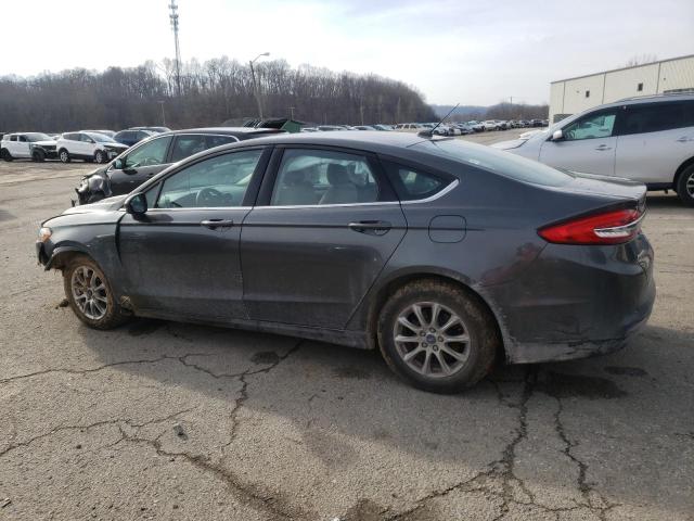 3FA6P0G77HR199476 - 2017 FORD FUSION S GRAY photo 2