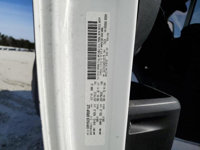 3C6TRVDG0EE122175 - 2014 RAM PROMASTER 2500 HIGH თეთრი ფოტო 13