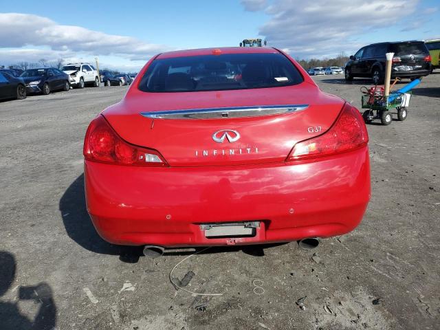 JN1CV6EK1BM212352 - 2011 INFINITI G37 BASE RED photo 6