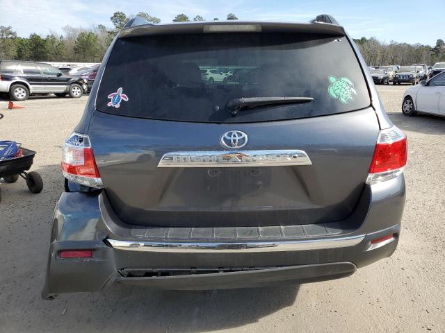 5TDYK3EH3DS117958 - 2013 TOYOTA HIGHLANDER LIMITED GRAY photo 6