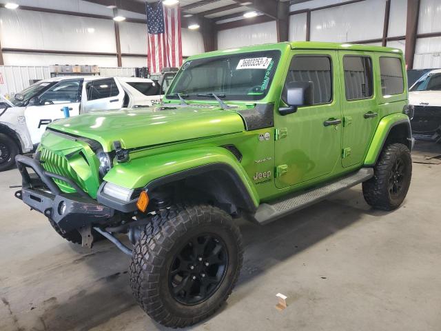 1C4HJXEN7JW286991 - 2018 JEEP WRANGLER U SAHARA GREEN photo 1