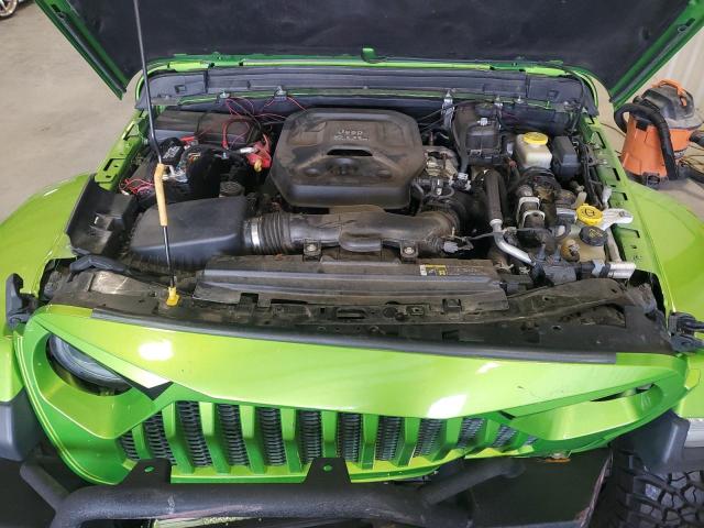 1C4HJXEN7JW286991 - 2018 JEEP WRANGLER U SAHARA GREEN photo 11