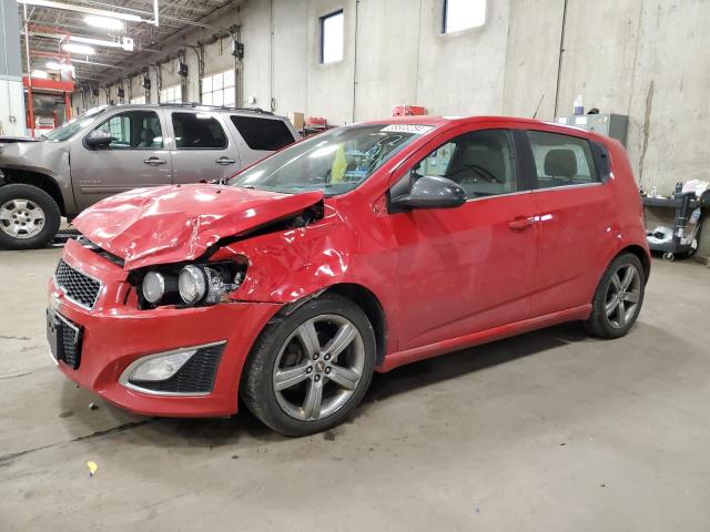 1G1JH6SB2D4165067 - 2013 CHEVROLET SONIC RS RED photo 1
