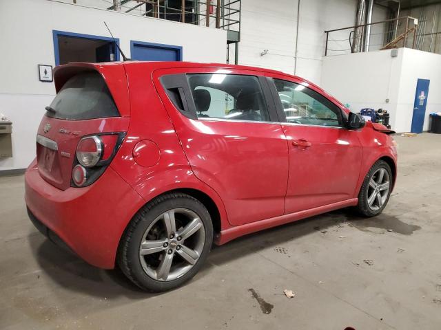 1G1JH6SB2D4165067 - 2013 CHEVROLET SONIC RS RED photo 3