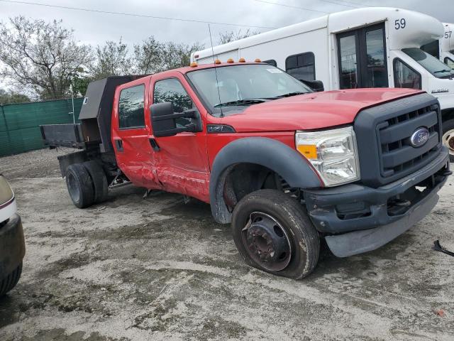 1FD0W4GY5EEA00289 - 2014 FORD F450 SUPER DUTY RED photo 4