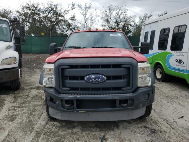 1FD0W4GY5EEA00289 - 2014 FORD F450 SUPER DUTY RED photo 5