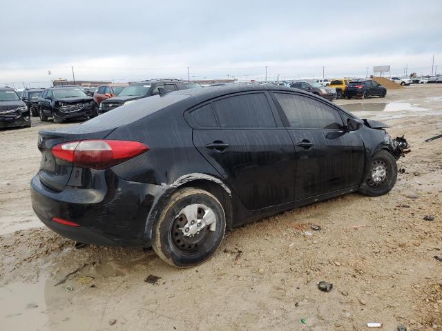 KNAFK4A67G5576984 - 2016 KIA FORTE LX BLACK photo 3