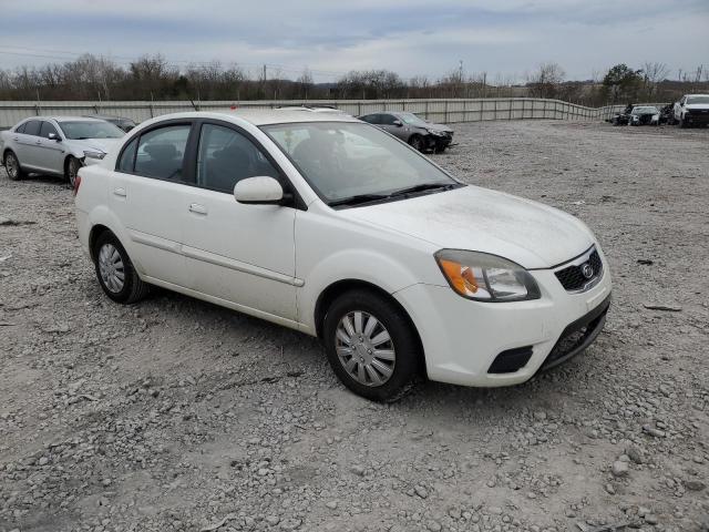 KNADH4A36A6650506 - 2010 KIA RIO LX WHITE photo 4