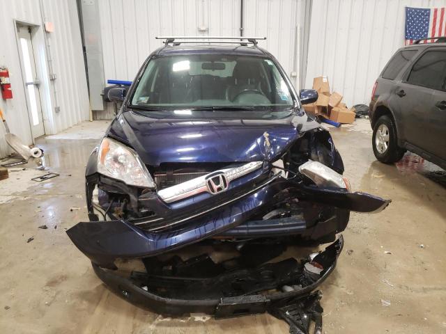 JHLRE48778C025749 - 2008 HONDA CR-V EXL BLUE photo 5