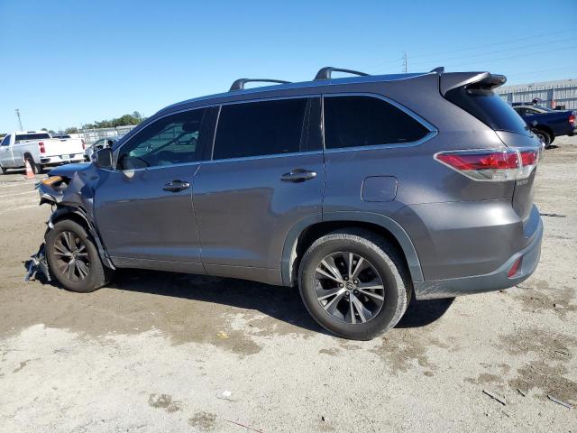 5TDKKRFH1GS122720 - 2016 TOYOTA HIGHLANDER XLE GRAY photo 2
