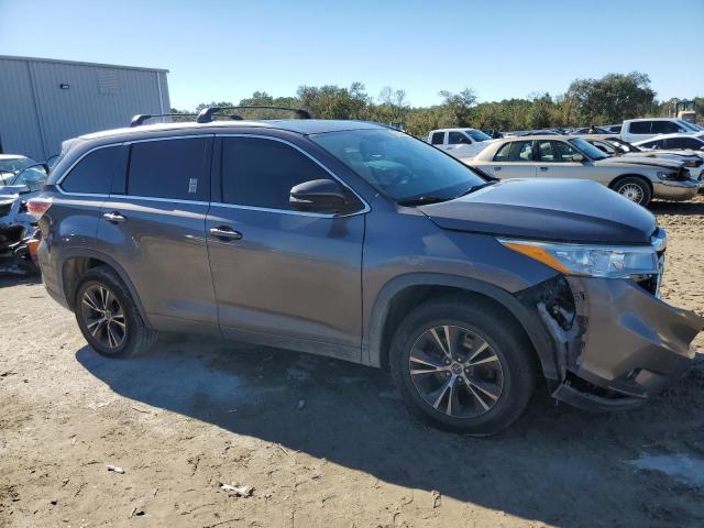 5TDKKRFH1GS122720 - 2016 TOYOTA HIGHLANDER XLE GRAY photo 4