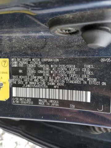 JTJHW31U560025356 - 2006 LEXUS RX 400 BLUE photo 13