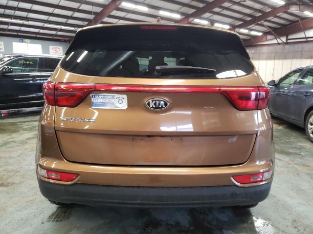 KNDPMCAC5H7104404 - 2017 KIA SPORTAGE L BROWN photo 6