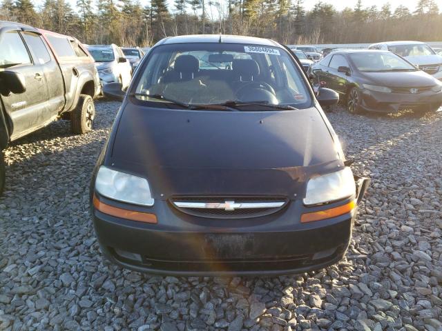 KL1TD66637B727638 - 2007 CHEVROLET AVEO BASE BLACK photo 5