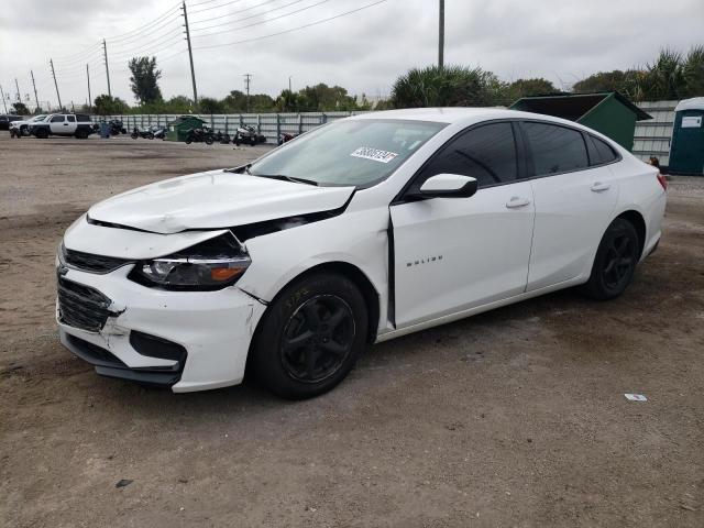 1G1ZB5ST1JF116062 - 2018 CHEVROLET MALIBU LS WHITE photo 1